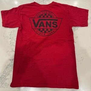 Men’s Red VANS Logo T-Shirt